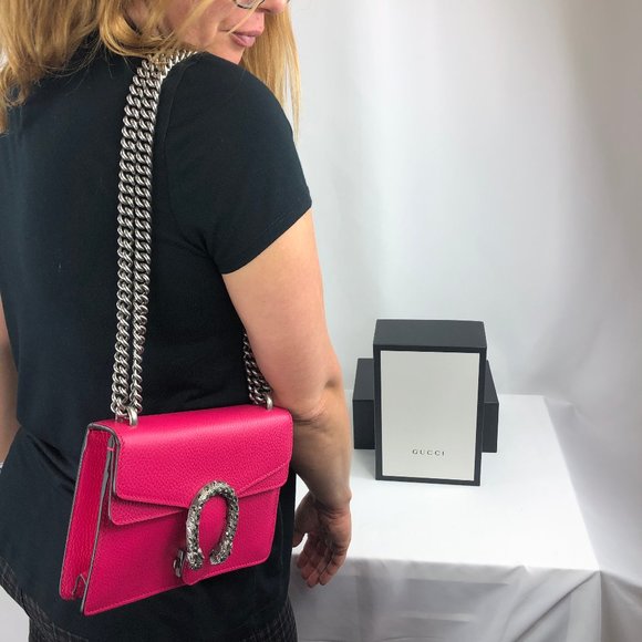 Gucci Mini Dionysus Shoulder Bag in Pink new with dust bag - Picture 6 of 15